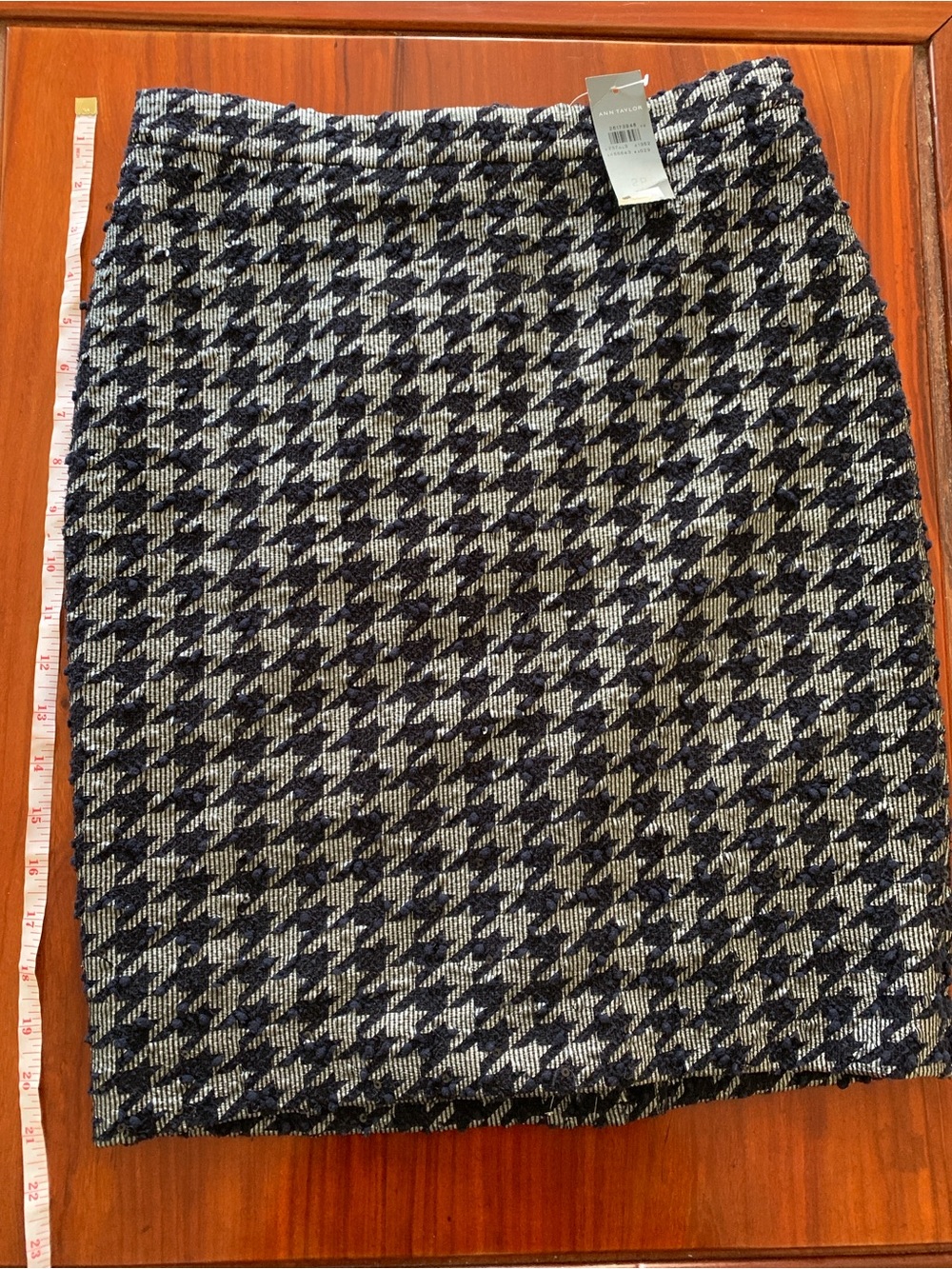 Ann Taylor Houndstooth Mini Skirt